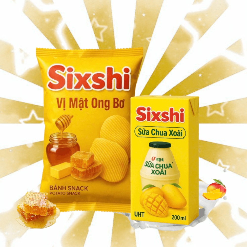 Sixshi Vàng Ngọt Ngào – Mật Ong & Xoài