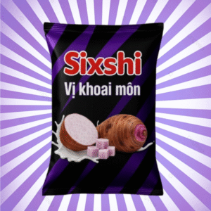 Snack vị khoai môn Sixshi – Bánh snack khoai môn giòn rụm 40g
